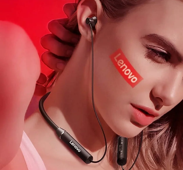 Lenovo HE05 Neckband Black Headphones (Original)