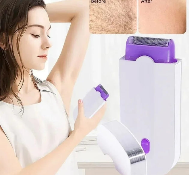 Painless Rechargeable Facial & Body Hair Remover – Rotary Electric Shaver For Women