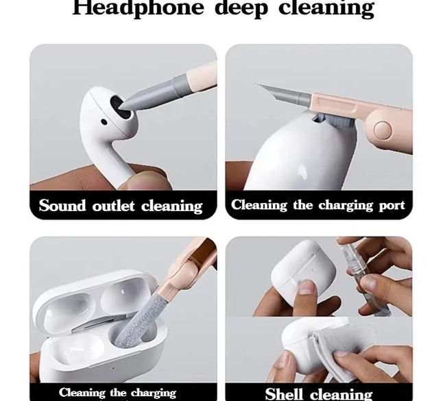 New Headset 7-In-1 Kit Scalable Keyboard Cleaner Brush Earphone Cleaning Pen Cleaner
