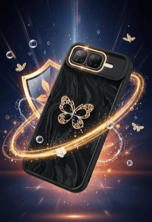 Elegant Glow Butterfly Back Case