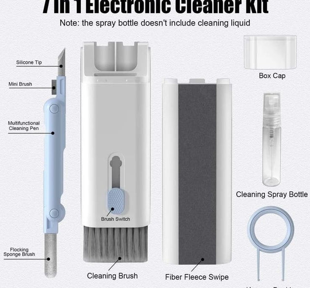 New Headset 7-In-1 Kit Scalable Keyboard Cleaner Brush Earphone Cleaning Pen Cleaner