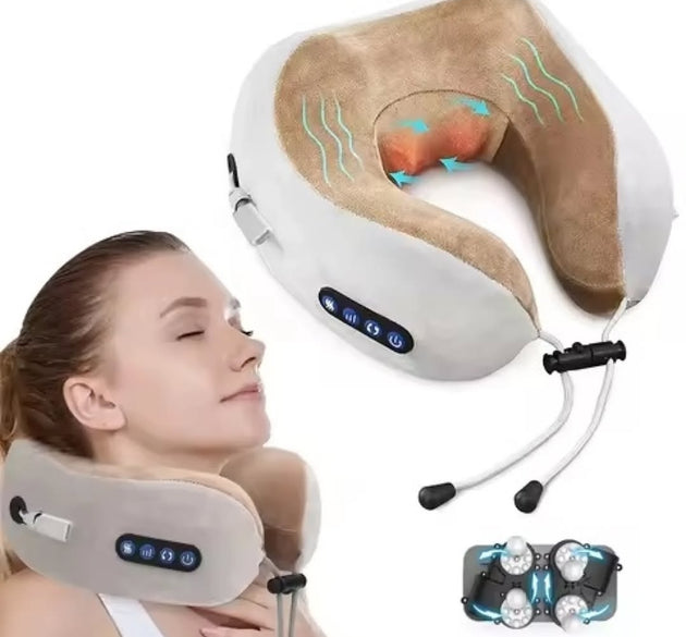 Rechargeable Neck Massager U-Shaped Pillow