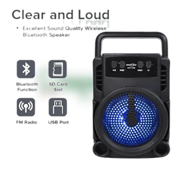 GTS-1360 Wireless Portable Speaker – Extra Bass & Long Battery Life