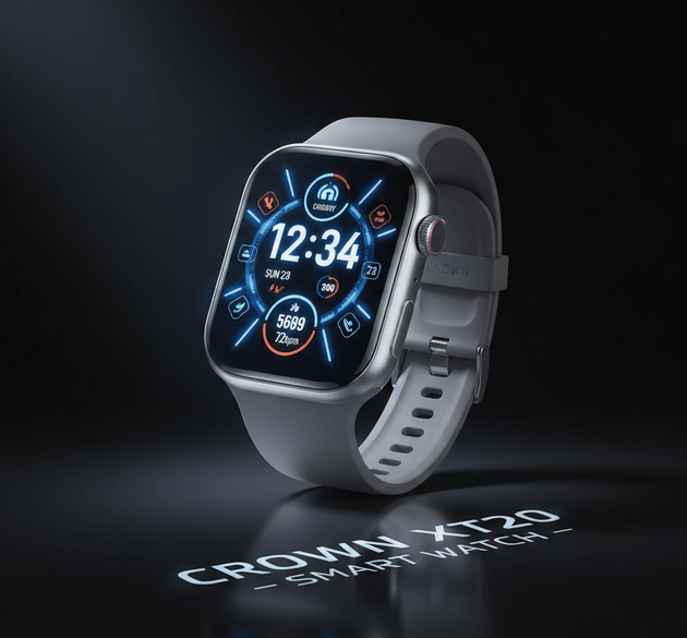 CROWN XT20 Series II Smart Watch 7+1 Combo – 2.01 Big Display with 7 Interchangeable Straps & Bluetooth Calling