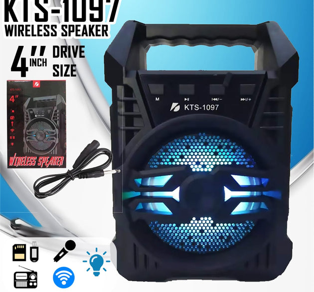 Professional Rechargeable Bluetooth 3.1 Speaker with RGB Light & FM Radio
