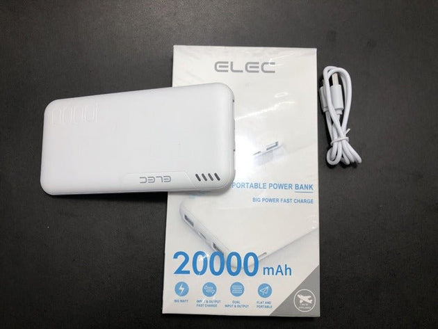 Elec 20,000 mAh Power Bank – PD Fast Charging High-Capacity Portable Charger