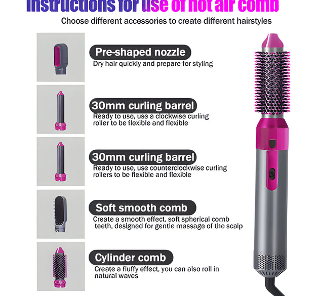 Hot Air Brush (5-in-1)