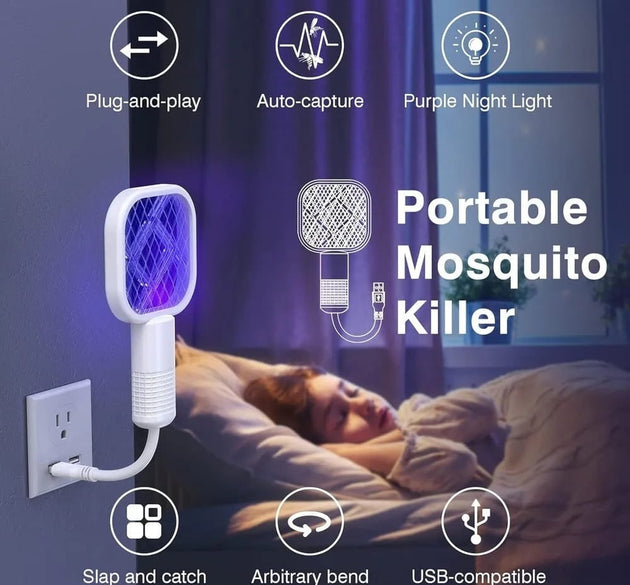 Mini USB Rechargeable Mosquito Racket